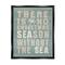 Stupell Industries No Christmas Season Without Sea Phrase Framed Floater Canvas Wall Art
